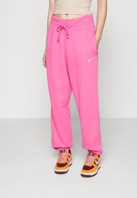 Nike Sportswear W PHNX FLC HR OS - Calças de fato de treino - pinksicle/sail