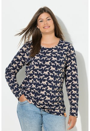 RUNDHALSAUSSCHNITT - Longsleeve - marine