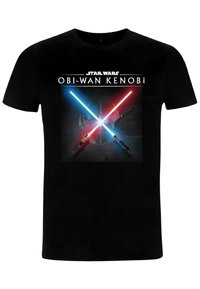 Star Wars OBI-WAN LIGHT SABER CLASH UNISEX - Camiseta estampada - black