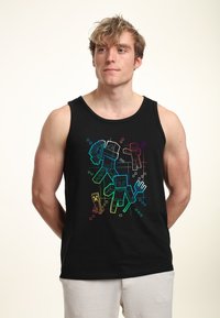 Henry Tiger MINECRAFT GRADIENT LINES TANK - Top - black