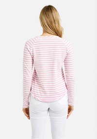 Smith&Soul BASIC STREIFEN MIT RAGLANÄRMELN - Long sleeved top - offwhite