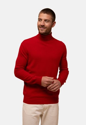 COL ROULÉ - Neule - red