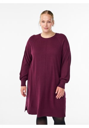 Zizzi MIT RAGLANÄRMELN UND MITTELNAHT - Džemperkleita - fig