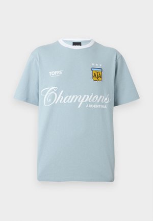 Only & Sons, ONSWORLDCUP TEE - T-Shirt print - skyway