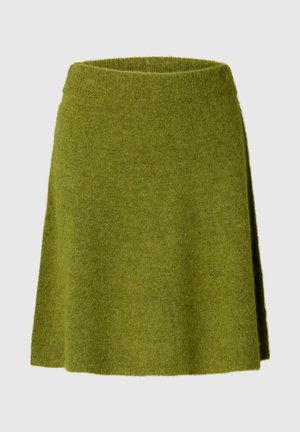Selected, KNITTED SKIRT BRUSHED - Jupe trapèze - cardamom seed
