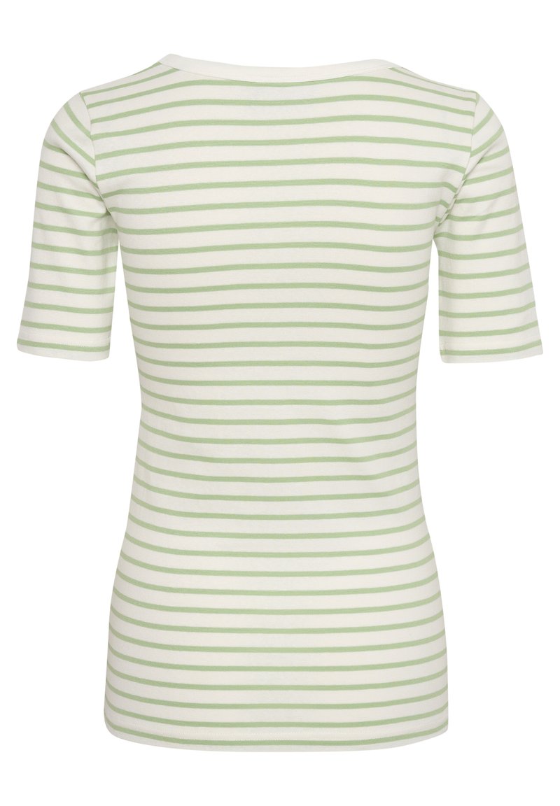 Damen T-Shirts | Kaffe KAMANIQUE T-Shirt print chalk fair green stripe/grün - XZ28552 Damen T-Shirts | Kaffe KAMANIQUE T-Shirt print chalk fair green stripe/grün - XZ28552