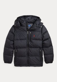 RIPSTOP DOWN HOODED JACKET - Sulejope - black