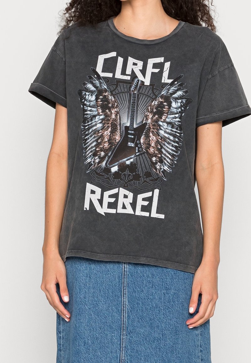 Colourful Rebel Triko s potiskem - grey