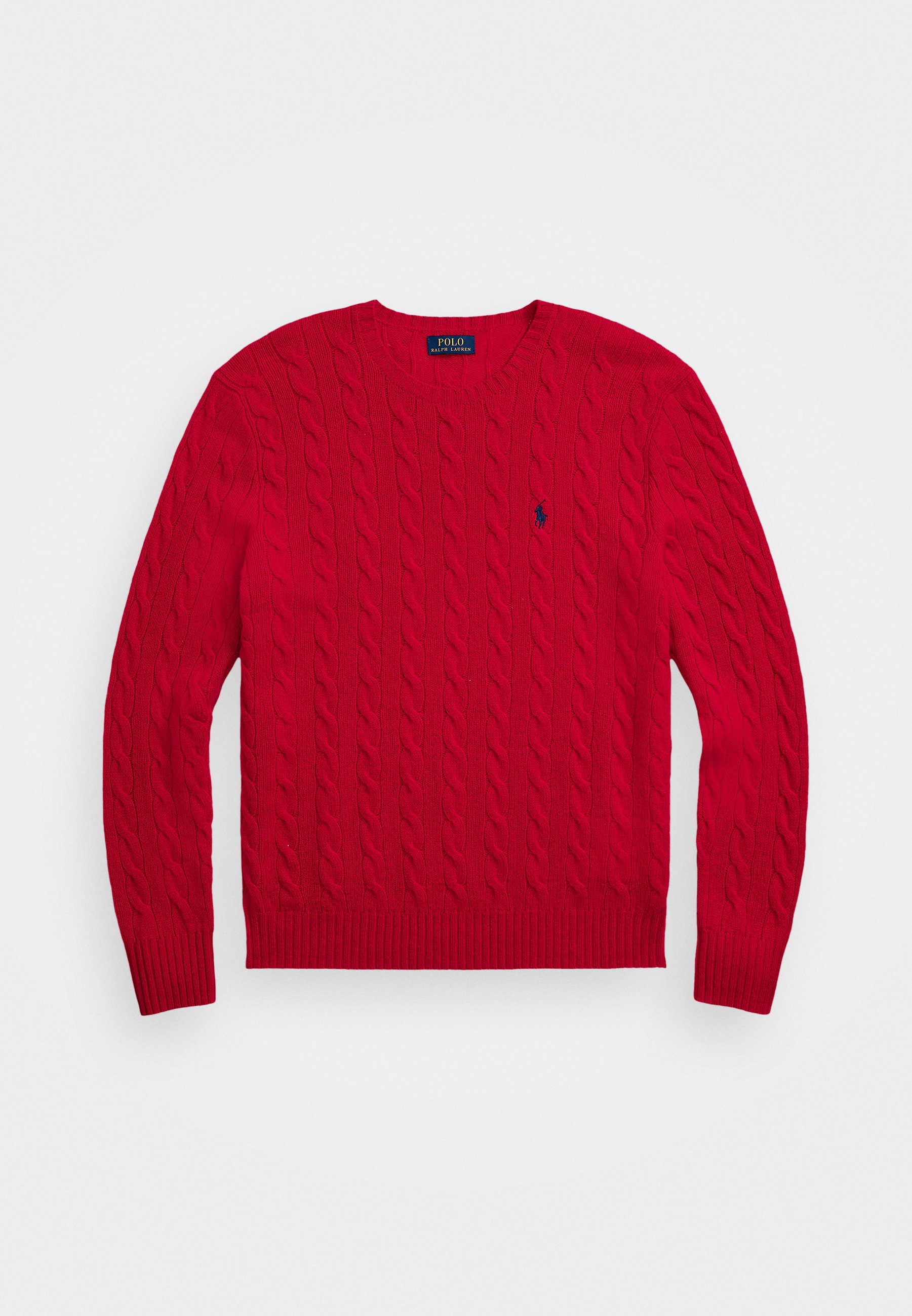 Polo Ralph Lauren CABLE-KNIT WOOL-CASHMERE SWEATER - Jumper - red