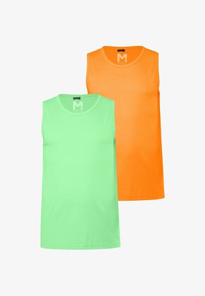 Men Plus, MEN+ TANKTOP, BASIC, 2ER-PACK, RUNDHALS, BIS 8 XL - Top - manderine
