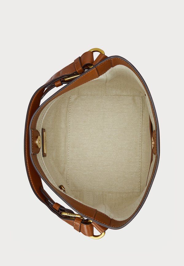 LEATHER MEDIUM WITLEY BUCKET BAG - Handbag - lauren tan3