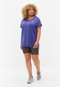 Active by Zizzi KURZARM - T-shirt basic - liberty