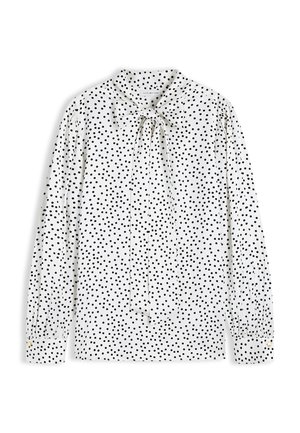 Tommy Hilfiger, BOW TIE BLOUSE - Μπλούζα - white base pois