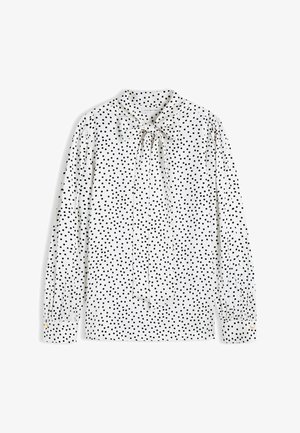 Tommy Hilfiger, BOW TIE BLOUSE - Blouse - white base pois