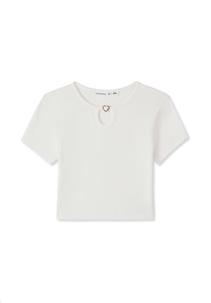 CROP - T-shirt z nadrukiem