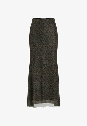 Rouge Edit, MAXIROCK MID-WAIST - Jupe longue - dull gold