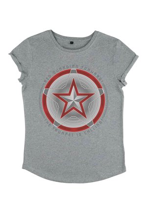 BLACK WIDOW TRUMPET GUARDIAN - Print T-shirt - melange grey