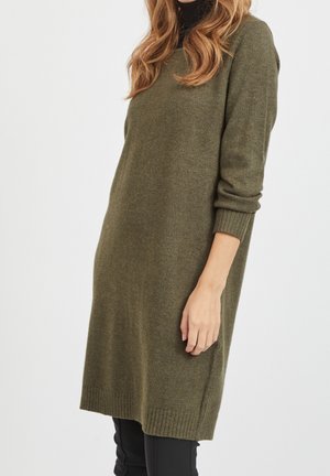 Strickkleid - mottled green