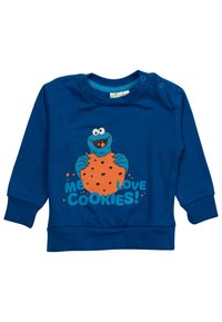 Sesamstrasse SET-KRÜMELMONSTER UNISEX MI - Sweatshirt - grau/blau