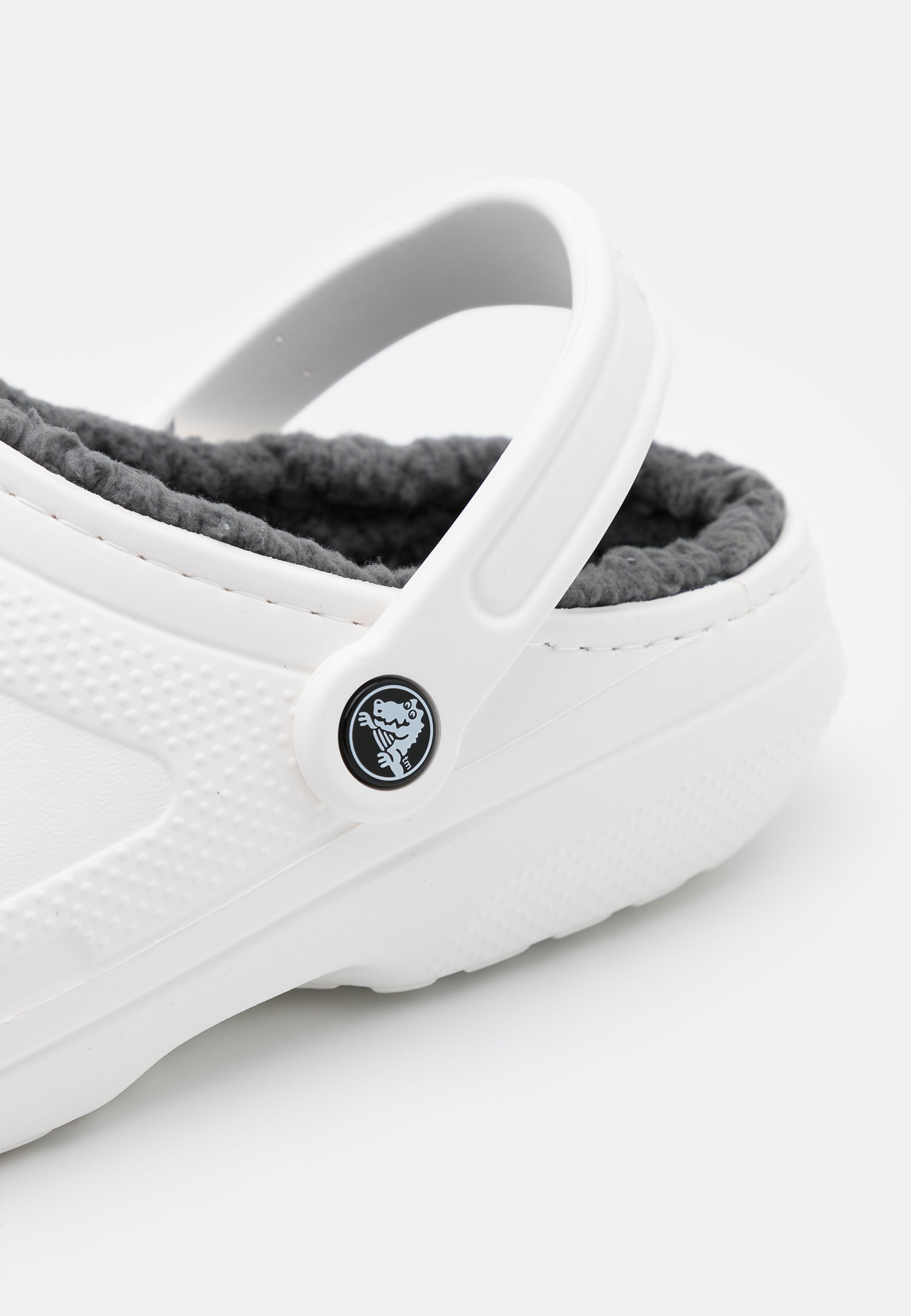 white fur crocs womens