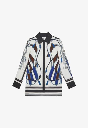 Reiss, REGULAR FIT - ISLA SCARF PRINT COLOURBLOCK SHIRT . - Blúzka so zapínaním na gombíky - navy