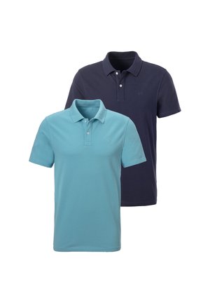 2 PACK - Poloshirt - türkis navy