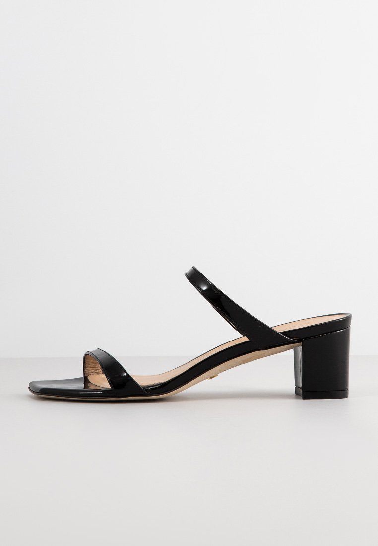 Stuart Weitzman Muiltjes met hak zwart