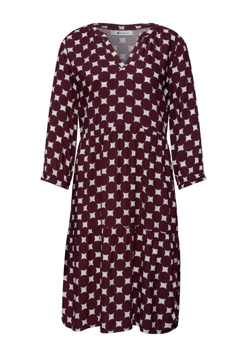 Street One KNEE-LENGTH DRESS WITH SPLIT NECK AND PRINT - Robe de jour ...