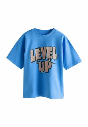 SHORT SLEEVE GRAPHIC STANDARD - Tričko s potlačou - blue level up