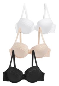 Next 3 PACK BALCONY - „Push-up” grudnjak - black