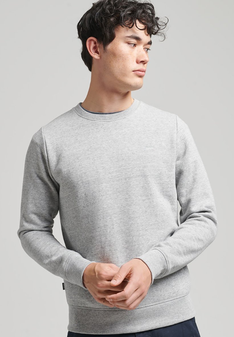 Superdry VINTAGE LOGO - Sweatshirt - athletic grey marl/mottled grey -  Zalando.co.uk