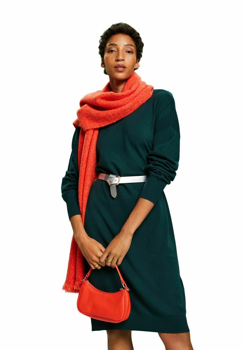 Esprit FLAT Jumper dress emerald green/green Zalando.co.uk