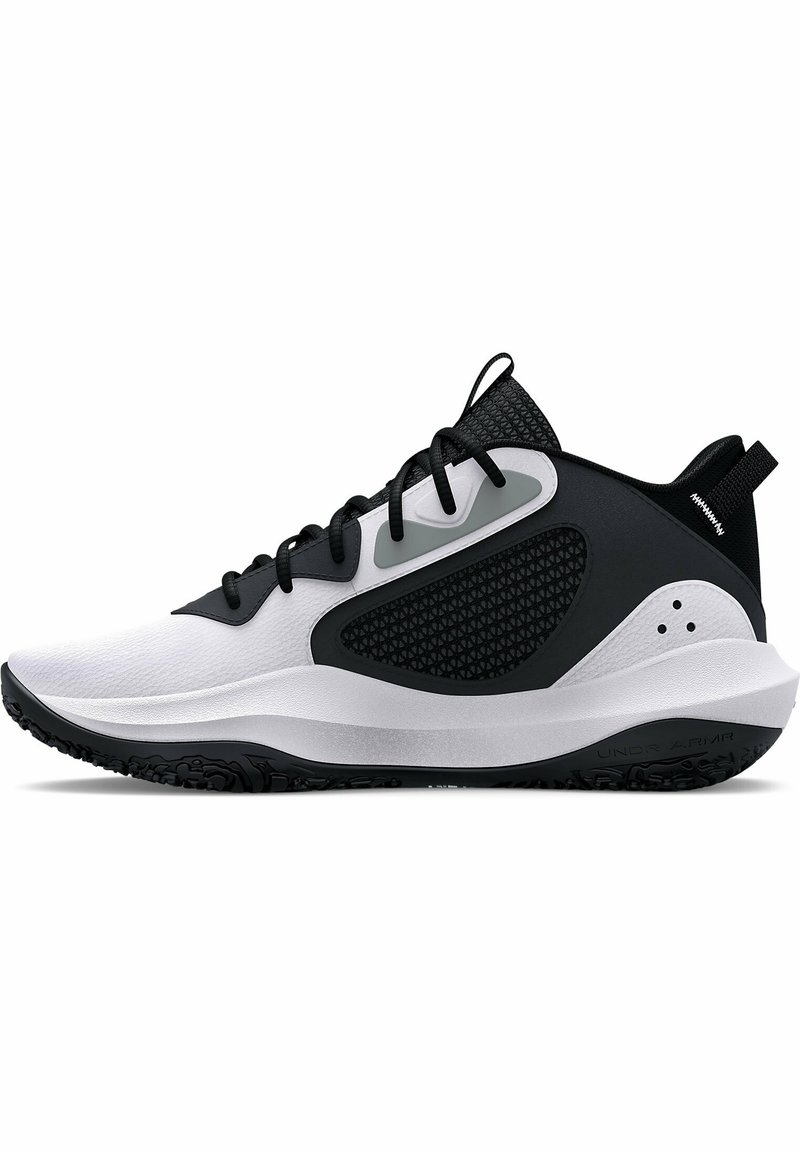 Under Armour - COURT PERFORMANCE GS LOCKDOWN - Scarpe da basket - white, Ingrandire