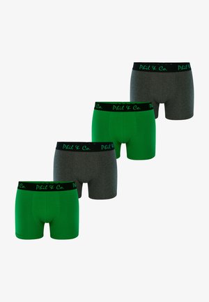 Phil & Co. Berlin 4 PACK - Boxershorts - grün anthrazit