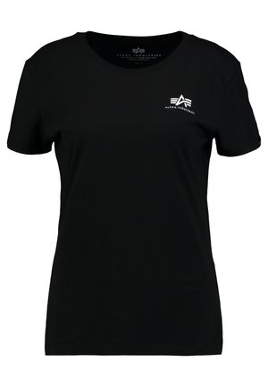 Alpha Industries BASIC T SMALL LOGO - Camiseta básica - black