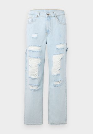 Karl Kani, RETRO BAGGY WORKWEAR HEAVY DISTRESSED - Relaxed fit jeans - bleached blue