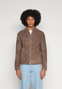 AllSaints CORA JACKET - Leren jas - chai brown