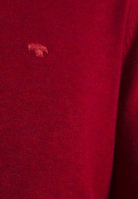 TOM TAILOR V NECK  - Pulóver - spicy red melange