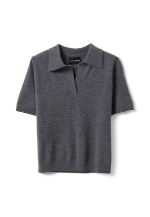 Les Copains, POLO-COLLAR JUMPER WITH RELAXED FIT - Polo - grey marl