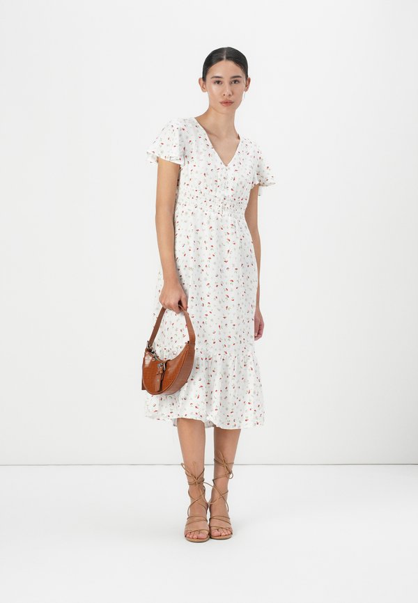 MARIANNE LIFE S/S MIDI DRESS - Day dress - cloud dancer4