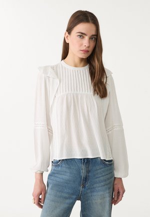 WITH RUFFLES  - Blouse - white