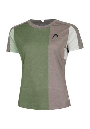 PLAY TECH - T-Shirt print - salbei grau