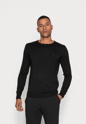 BASIC CREW NECK - Jumper - black