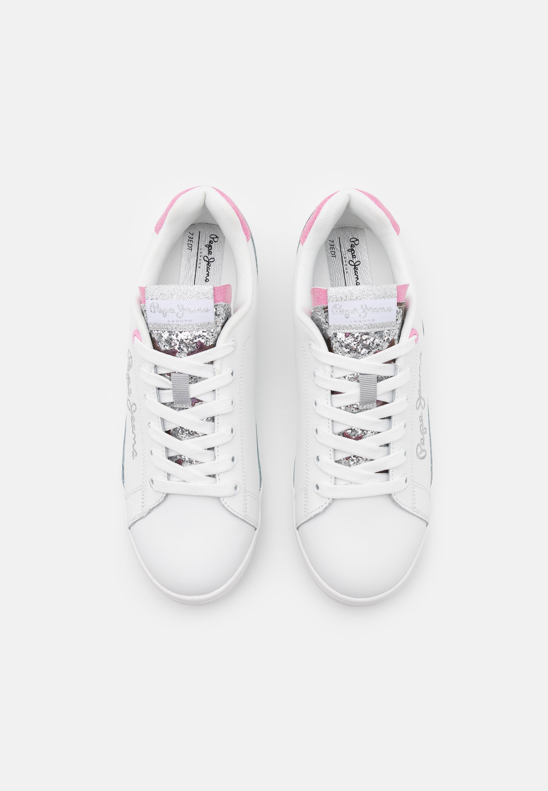 Pepe Jeans LAMBERT MOON - Trainers - silver/white - Zalando.co.uk