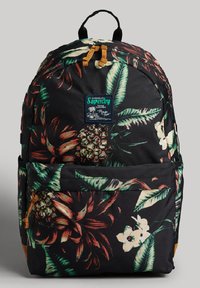 Superdry & Co PRINTED MONTANA - Mochila - black pineapple aop