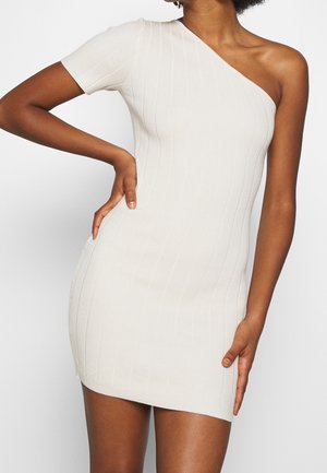 Gebreide jurk - camel