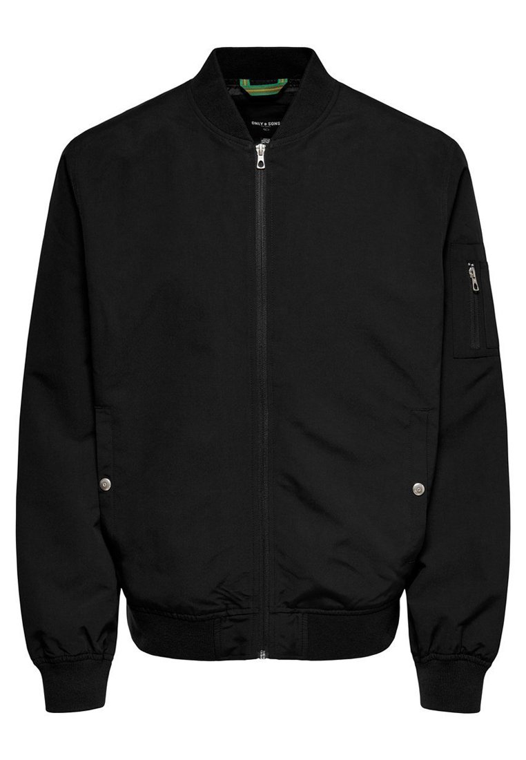 bomber jacket hitam