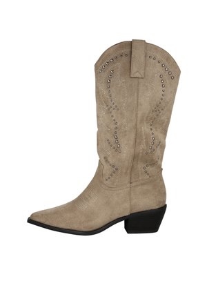 Pink Desert, BOTAS COWBOY TACHAS - Botas camperas - beig