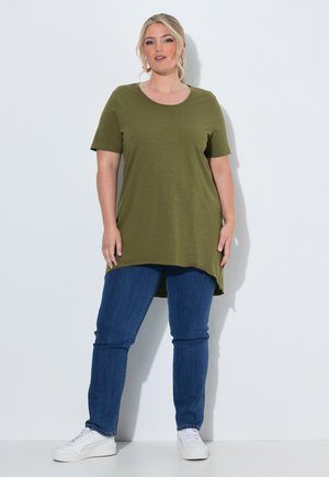MIAMODA, T-SHIRT, A-LINIE, SAUM HINTEN LÄNGER - T-Shirt basic - jungle green
