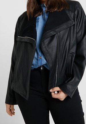 Lederjacke - black
